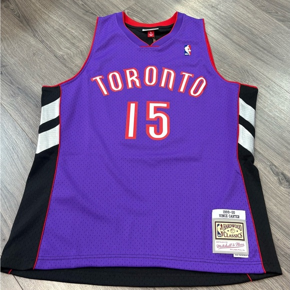 Mitchell & Ness Purple and Red Vince Carter Swingman Jersey - Picture 1 of 9